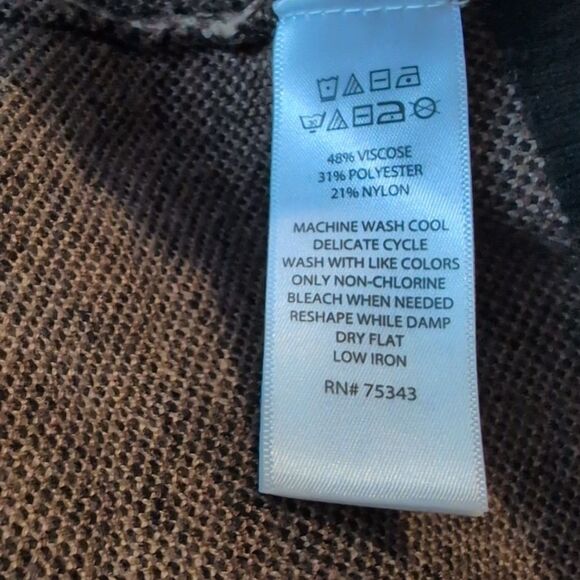 Rachel Zoe animal print knit sweater women's size‎ large - Picture 5 of 6